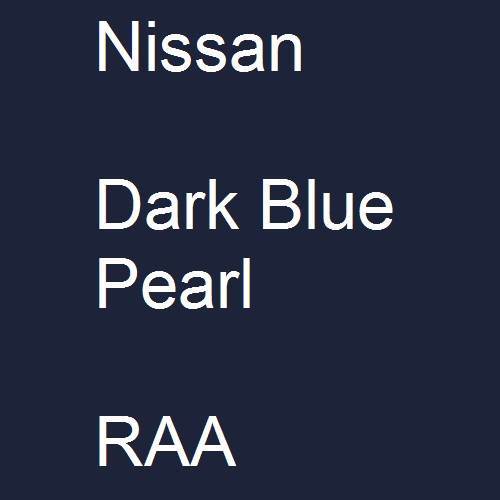 Nissan, Dark Blue Pearl, RAA.